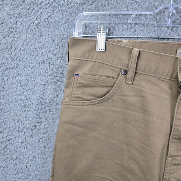 Patagonia Iron Clad Men's Khaki Jeans Organic Cotton Straight Leg Size 32 x 26 - Picture 2 of 12